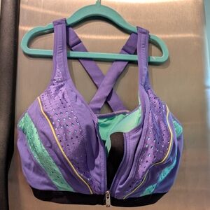 VSX Vibrant Purple and Mint Sports Bra